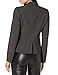 Calvin Klein Women's Two Button Lux Suit Blazer, Charcoal, 10