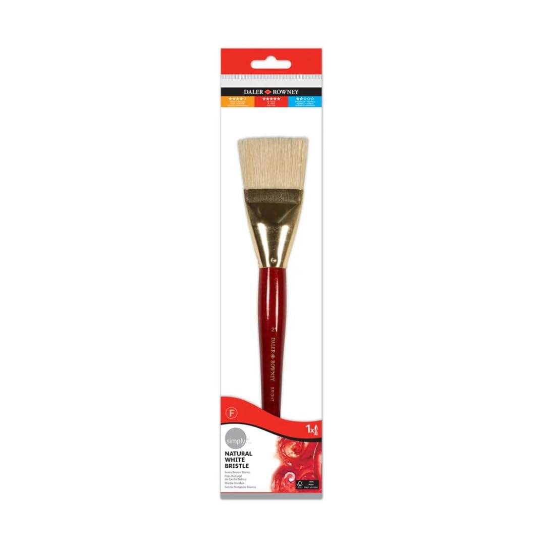 Daler Rowney - 216920110 - Kit De Loisirs Créatifs - Pinceaux À Poignée Longue En Poils Taklon Dorés - 10 Pièces, Bleu