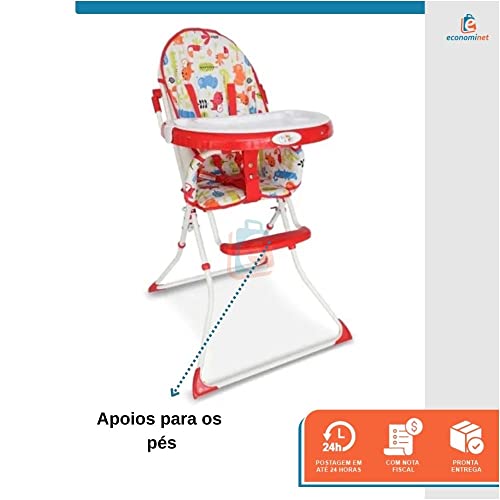 Cadeira Alimentação Flash Baby Style (Vermelho)