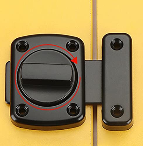 Sliding Door Lock Bar Barn Door Latch Hook-And-Eye Buckle Wooden Fence Door Lock Black Door Latch Lock Ship Window Lock Door Latches Internal #TOP6