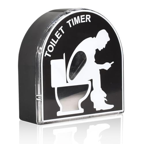 EIHI 1 Stück Toilet Timer 5 Minuten Toilette Sanduhr Timer Sanduhren Toiletten Timer Sanduhr 5 Minuten Papa Geschenk Lustige Geschenke Für Männer Ehemann Vatertag Geburtstags-Gag