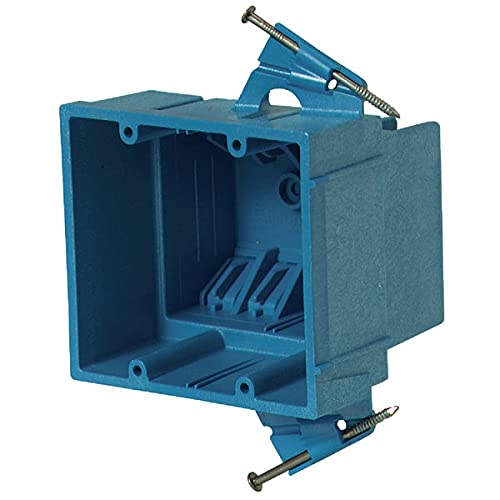 Carlon BH235A Switch/Outlet Box, New Work, 2 Gang, 3-7/8-Inch