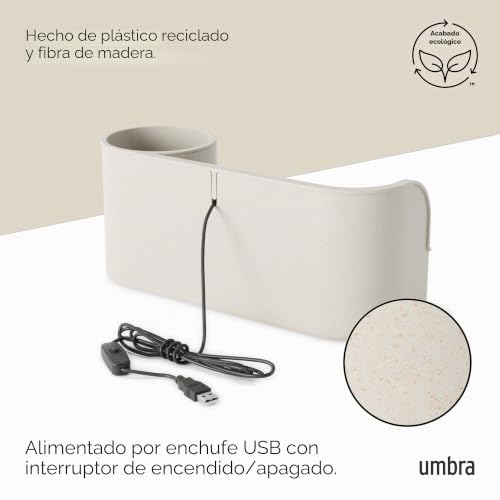 Miniatura 5 de Umbra Stream - Fuente De Mesa Con Estante Integrado, Color Beige