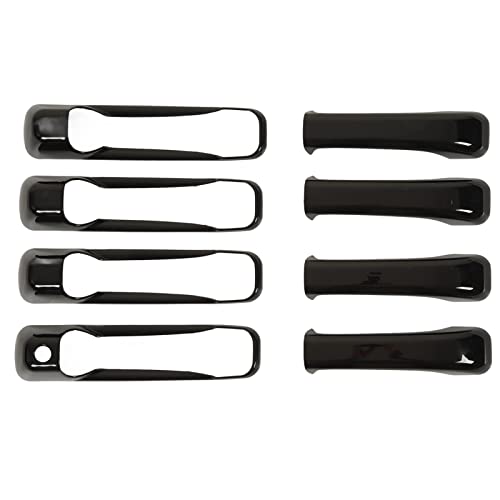 Couvercle de poignée de porte extérieure en métal ABS haute résistance noir brillant 1500