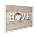 Produktbild PHOTOLINI Poster mit Bilderrahmen Weiss 'Home' 30x40 cm Motiv Landhausstil Wandbild Foto