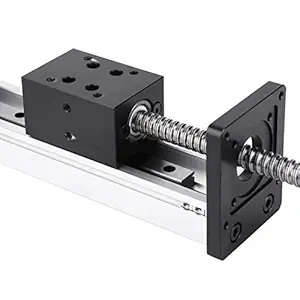 Guide Rail, Linear Stage Table 700MM Stroke Linear Stage Actuator, for Milling Machine 3D Printer(1610 Screw, Effective Range 700mm)
