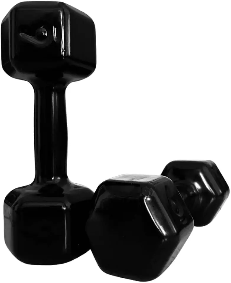 Par Halter 6KG Emborrachado Sextavado Premium Treino Profissional Corpo e Vida Fitness