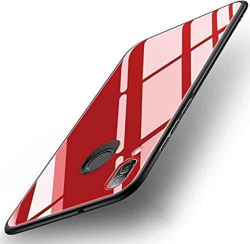 Lavish Galleria? Luxury Mirror Bumper Back Glass Case Super Slim All Angle Protection Full Mirror View Back Lightweight Matte Soft Back Case Cover for Samsung Galaxy A10 (Wime Red)