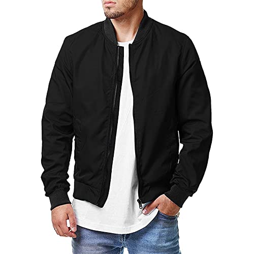 Veste pour homme grande taille Letuwj noire ajustée pour un confort absolu