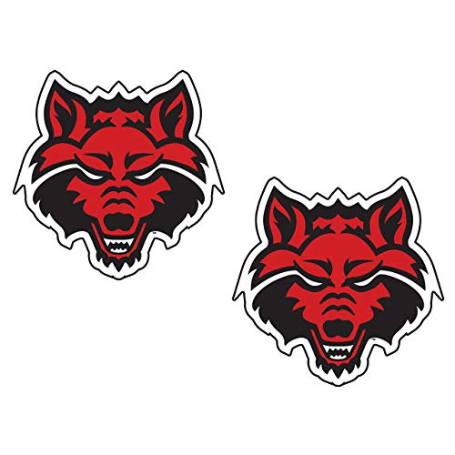 Arkansas State Indians Decal (Wolf 2-Pack Decal (2"), 2 in)