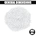Colingmill 3oz Flocking Powder Flocking Fibers Crafts Nails Art Doll Decorations DIY Scenery (White)