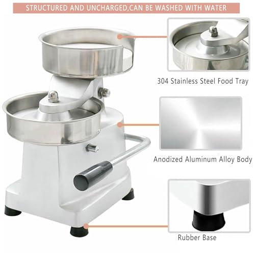 Macchina di notizie per hamburger, produttore di hamburger in acciaio inossidabile, dotato di 500 fogli di carta Patty, hamburger commerciali compongono gli strumenti per cucine e ristoranti