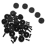 LOORGVEL PCケース用押し込み式滑り止め交換用足25個セット 衝撃吸収防振パッド 5mm穴対応 デスクトップコンピューターケース安定サポートア