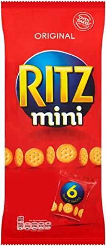 Ritz Mini Original Crackers Classic Crisp Savoury Crackers Perfect For Any Snacking Occasion (6 x 25 g)