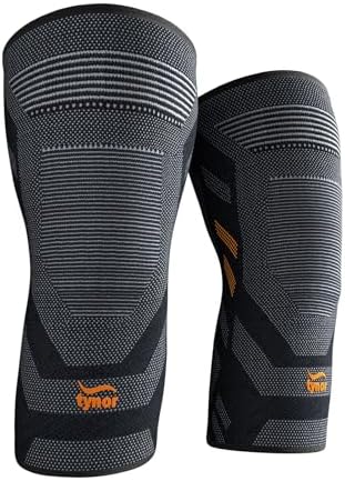 TYNOR Knee Brace for Knee Pain 2 Pack Knee Compression Sleeves for Men and Women, Running, Weightlifting Workout Sports Breathable Non Slip Knee Cap Support for Meniscus Tear, ACL, Arthritis (Large)