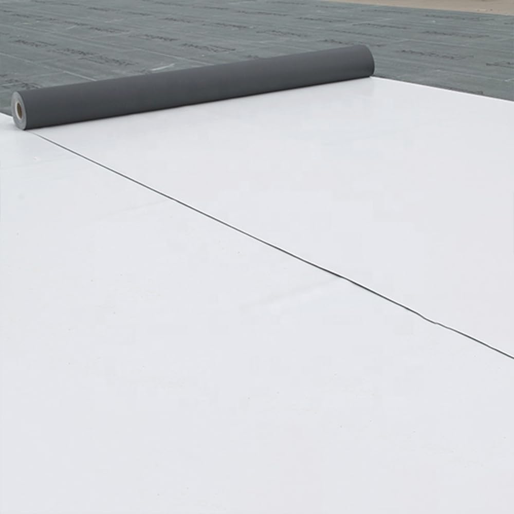 Lámina PVC 1,5 mm Impermeabilización Cubiertas 10 x 1,63 m | Impermeabiliza terrazas transitables y no transitables. Armada con malla de poliéster para obra nueva y rehabilitación.