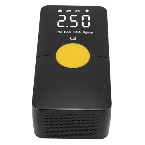 Tixiyu Inflador de neumáticos, compresor de aire portátil 120 W 150 PSI 4000 mAh, bomba de aire inalámbrica con manómetro para coche, motocicleta, cama inflable