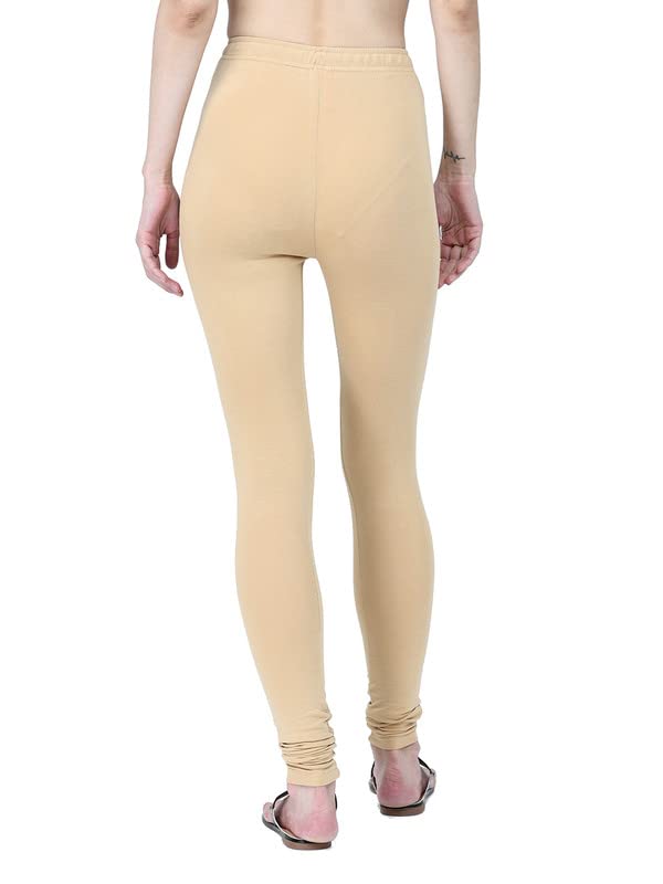Image of Robinbosky Cotton Churidhar Leggings for Women - Stylish, Stretchable & Flattering Fit for All-Day Comfort