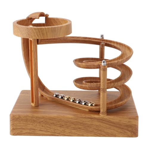 A mesmerizing perpetual-motion marble run that turns desk physics into kinetic sculpture — impossible to ignore once it's rolling.