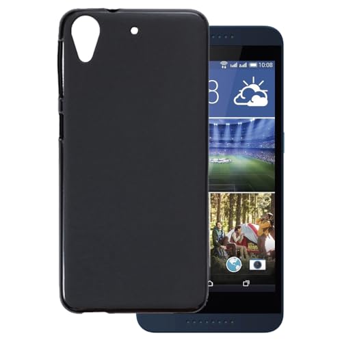 OAGELIM Hülle kompatibel mit HTC Desire 626G+ Hülle Stoßfeste TPU Weiche Flexible Schützende Handyhülle mit Kratzfestigkeit & Militärischer Fallschutz (Schwarz)