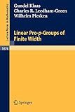 Linear Pro-p-Groups of Finite Width (Lecture Notes in Mathematics)