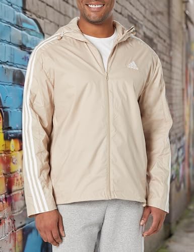 Image of adidas Men's Essentials 3-Stripes Windbreaker