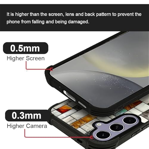Coque Samsung S24 S25 rigide esthétique motif verre teinté CARLOCA