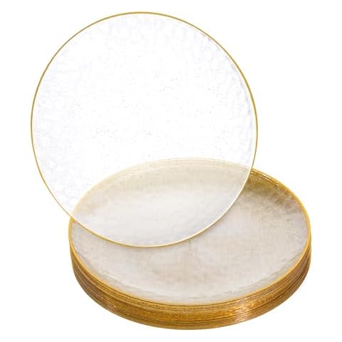 Assiettes en plastique doré STACKABLES Cover