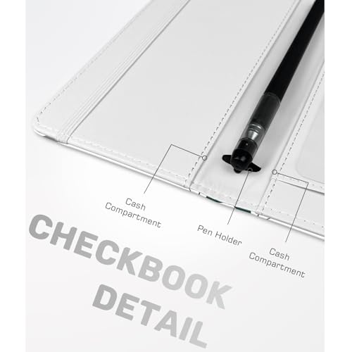 Image of Printed Checkbook Cover, RFID Blocking Checkbook, Stylish, Lightweight, Slim Durable, Multi-Functional Checkbook Holder for Personal and Business Checks (Bohemia)