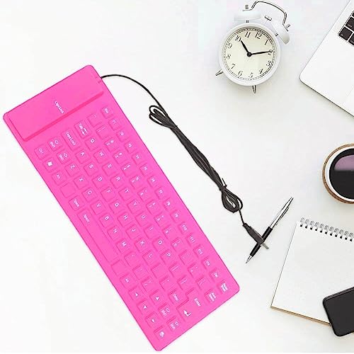 Clavier de en silicone pour ordinateur portable pliable portable USB mute - 4