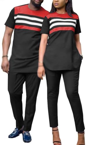 Vêtements de couple africains costume ethnique traditionnel et tenues d'amoureux