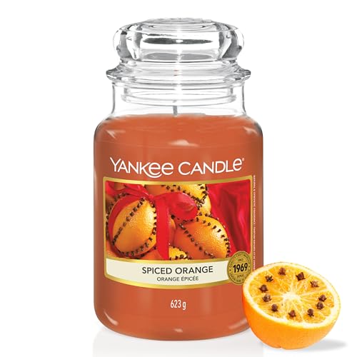 Yankee Candle Scented Candle | Spiced Orange Large Jar Candle | Burn Time: up to 150 Hours| Perfect Gifts for Women