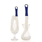 ANDALUS Long Bottle Cleaning Brush, Multi-Functional Flexible Scourer for Decanters, Goblets, Glasses, Cups