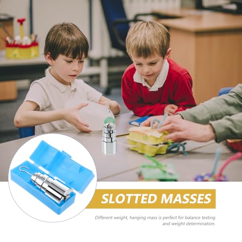 Set de masses fendues avec support pour expériences de physique