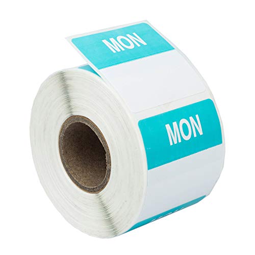 Ships Fast 1 Set (7 Rolls, 1 Per Day) Of Day Of The Week Labels (500 Labels Per Roll, 40Mmx40Mm) - Bpa Free! #TOP1
