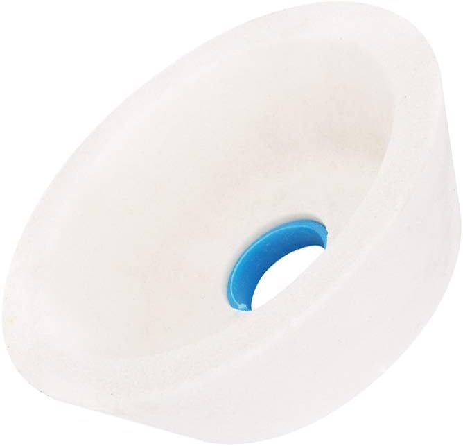 6Inch(150mm) White Corundum Ceramics Grinding Wheel,Bowl Grinding Wheel Aluminum Oxide Surface Grinding Ceramic Tools for Metal Grinding Sharpening Machines 60#Grit