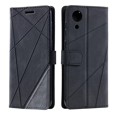 SONWO Coque pour Galaxy A03 Core, Etui en Cuir PU Portefeuille Housse Fermeture Magnétique und Flip pour Galaxy A03 Core, avec Fermeture Magnétique, Noir