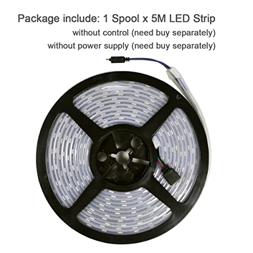 Tira LED RGB 12V 600 LEDs, doble fila, 5 metros IP67 miniatura 5