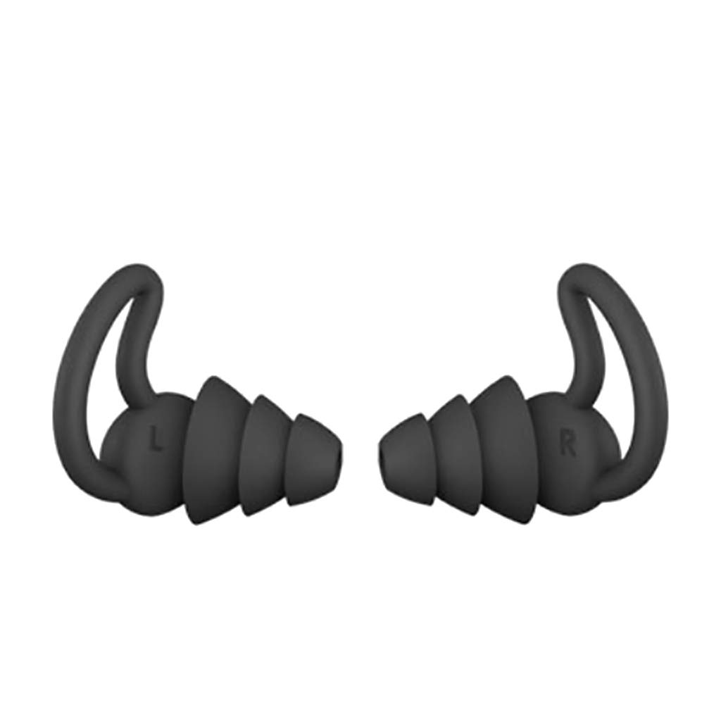 1 Pair Flexible Ear Plugs for Noise Reduction Comfortable Silicone Blocking Earplugs for Sleep Snoring Driving