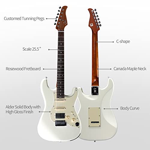 Gtrs S800 Electric Guitar White And Gwf4, Gca5 #TOP5