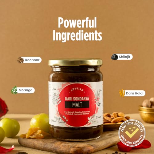 Image of AMRUTAM Nari Sondarya | Ayurvedic Medicine for Women's Health with Ashoka, Lodhra, Shatavari | 20+ Ayurvedic Herbs (625 GRAMS)
