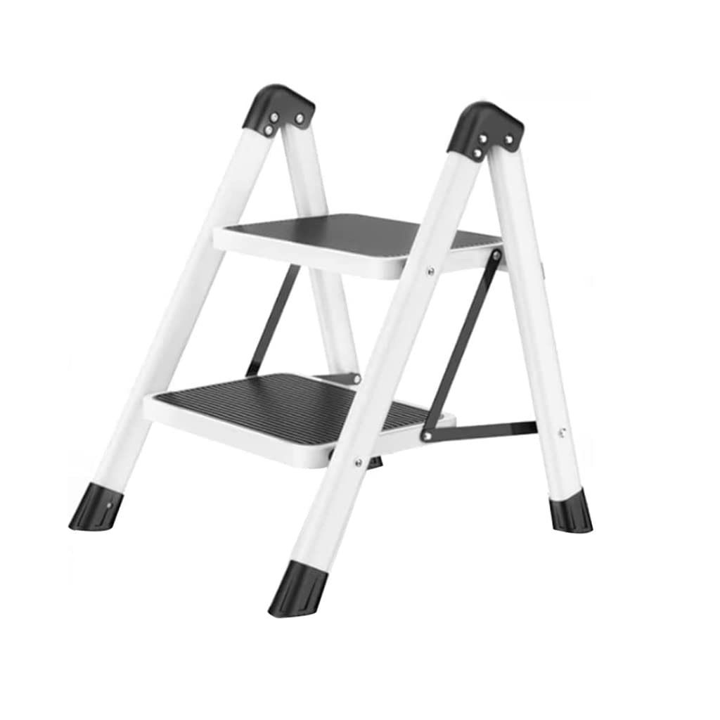 WuDLi Portable 2 Step Stool Folding Step Ladder for Adults Lightweight Sturdy Small Ladders for Kitchen Household Supports 250lbs Capacity Step Stool