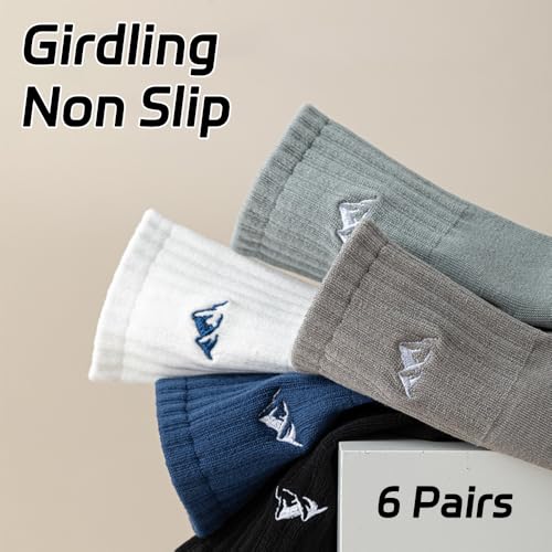 Active Athletic Casual Socks for Men Women, Sport Running Walking Cushioned Breathable Socks（6Pairs）2