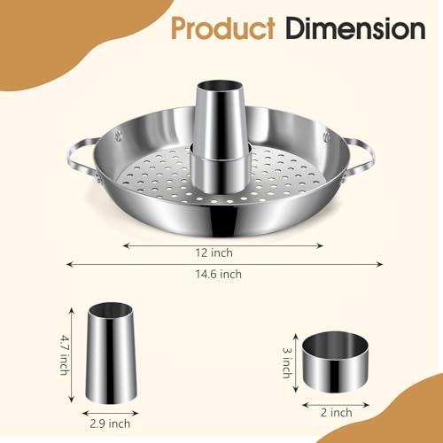 Beer Can Chicken Holder, 12" Large Stainless Steel Chicken Rack for Grill by Vermida - Used condition - Image 2