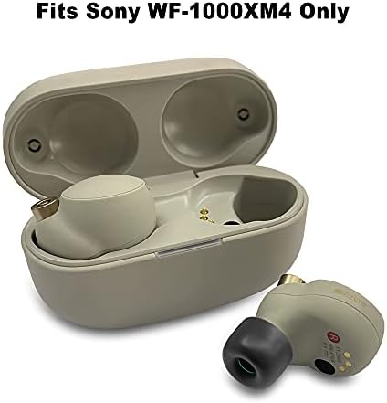 Aocar Memory Foam Ear Tips Compatible with Sony WF-1000XM4, Soft Premium Earbuds Eartips (Black, L/M)