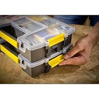 STANLEY FatMax Werkzeug-Organizer Sortmaster/Aufbewahrungsbox (29,5x6,5x21,5 cm, stapelbar mit Verriegelung, entnehmbare Einsätze, Aufbewahrung von Werkzeugen/Kleinteilen) STST1-70720 – Ansicht 5