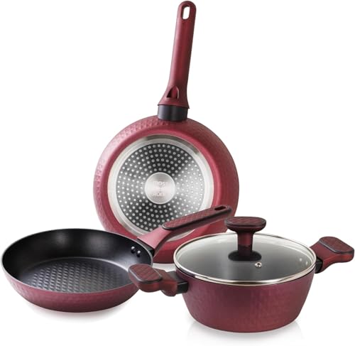 Moss & Stone 4 Piece Nonstick Cookware Set, Small Pots And P...