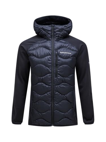 Punto di vendita 3 Peak Performance Helium Down Hybrid Felpa con cappuccio, da uomo, colore nero, S, Nero