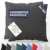 🫶 GESCHMEIDIGE ENTSPANNUNG - Die Kissenhülle besteht aus 100% Rénforce Baumwolle. Dank dieses hochwertigen Materials sind die Kissenbezüge weich, angenehm auf der Haut, garantiert strapazierfähig, leicht dehnbar und elastisch. Der Kopfkissenbezug ist formstabil, fusselt nicht und ist zudem bügelfrei.