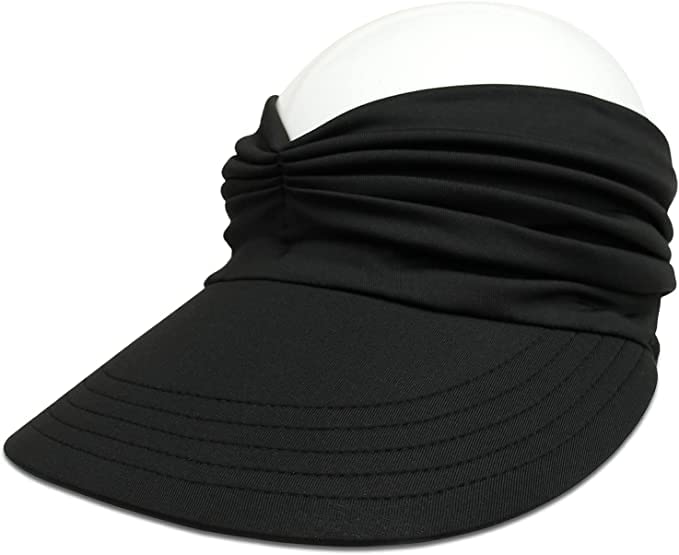 La Mejor Lista de Pamelas para Mujer - los preferidos. 36 Visera De ala Ancha para Mujer, Gorra Deportiva De Playa, Sombreros De Visera para Mujer, Protección UV para Verano, 2 En 1 Ajustable Sombrero De Visera De Playa Convertible con...